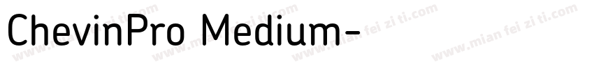 ChevinPro Medium字体转换